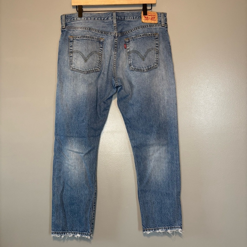 Levi’s 501 CT 31x32 Customized & Tapered Denim Distressed Button Fly Jeans - Picture 5 of 8